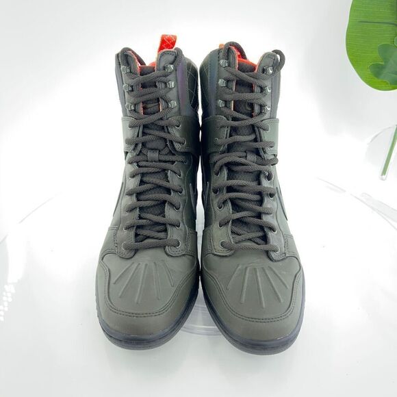 Nike Dunk Sky Hi Hidden Wedge Sneaker boot 2.0 Women Size 9 Green Water Repel - Picture 7 of 16